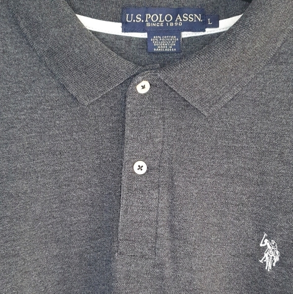 U.S. Polo Assn. Gray with White Logo Men's Size L - Picture 2 of 9